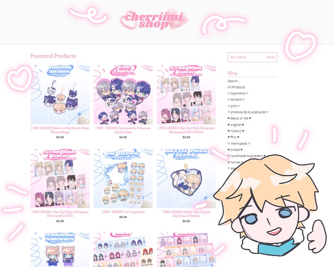 [ RTs appreciated! ]
full catalog now available on my international store! 💙✨ please check them out if you're interested!

📅 sept 28th - oct 17th

link on replies 🔗 