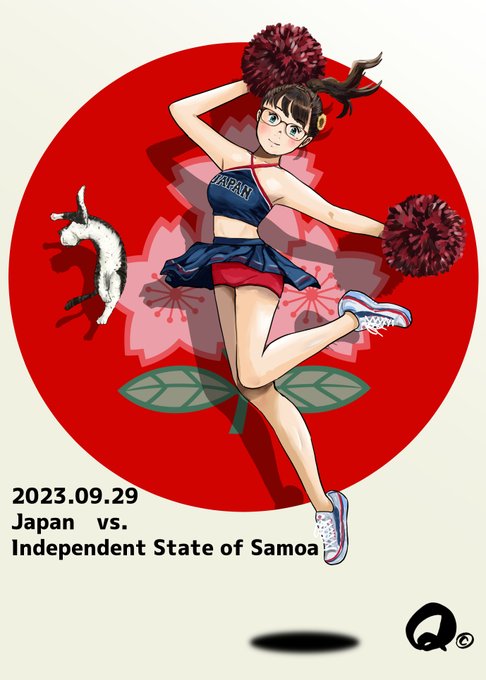 ワールドカップラグビー3戦目🏉
日本🇯🇵Vs.サモア🇼🇸
うちの子も全力応援しま～す📣
最大の敵は「午前4時」という開始時間っていう…😱 