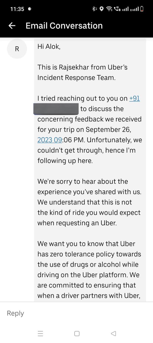Pragya_2349's tweet photo. @UberINSupport @Uber_India Attaching more screenshots of the conversation. https://t.co/mzybd0KLWI