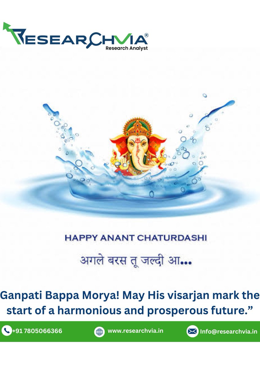 Researchvia_'s tweet photo. Happy Anant Chaturdashi 

#GaneshaBlessings #ganeshafestival #ganeshji #ganpati #ganesha #ekdantaya #bappamourya #mangalmurtimorya #ganeshalovers #ganeshvisarjan #ganeshacelebration2k23 #ganeshalord https://t.co/IOmFzyVmoB
