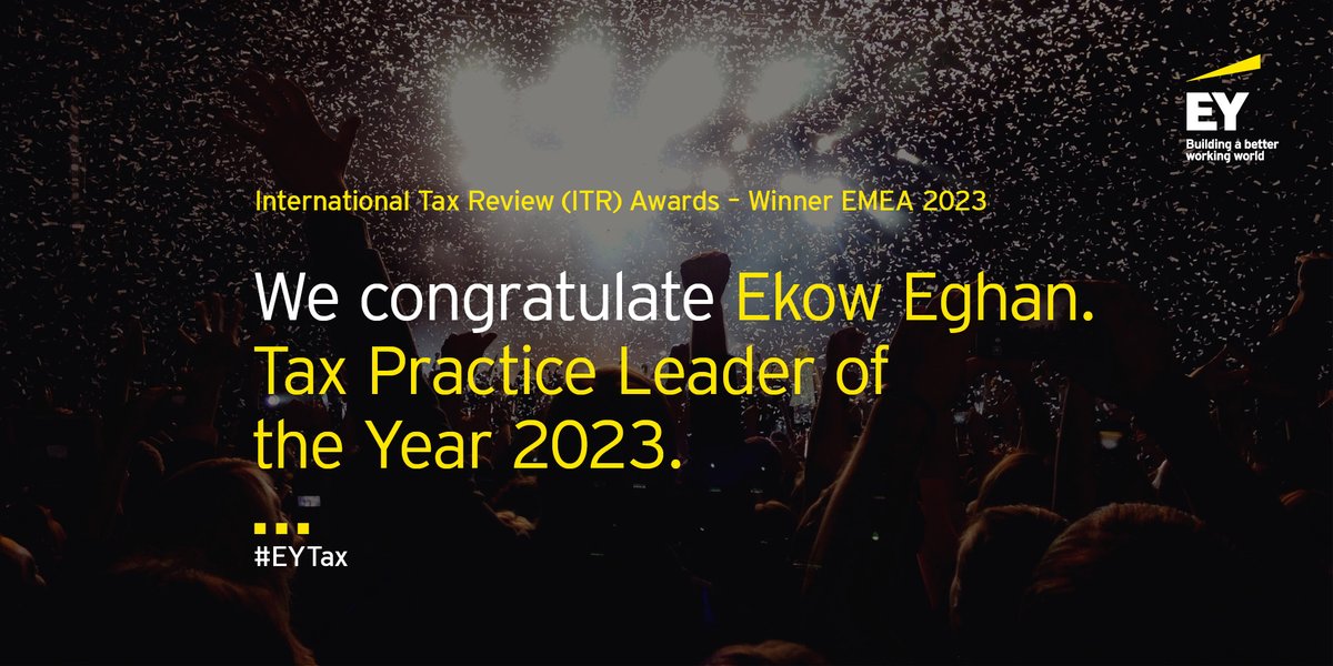 Congratulations to Ekow Eghan, on this significant recognition.
Learn more here: go.ey.com/3PT7kxI