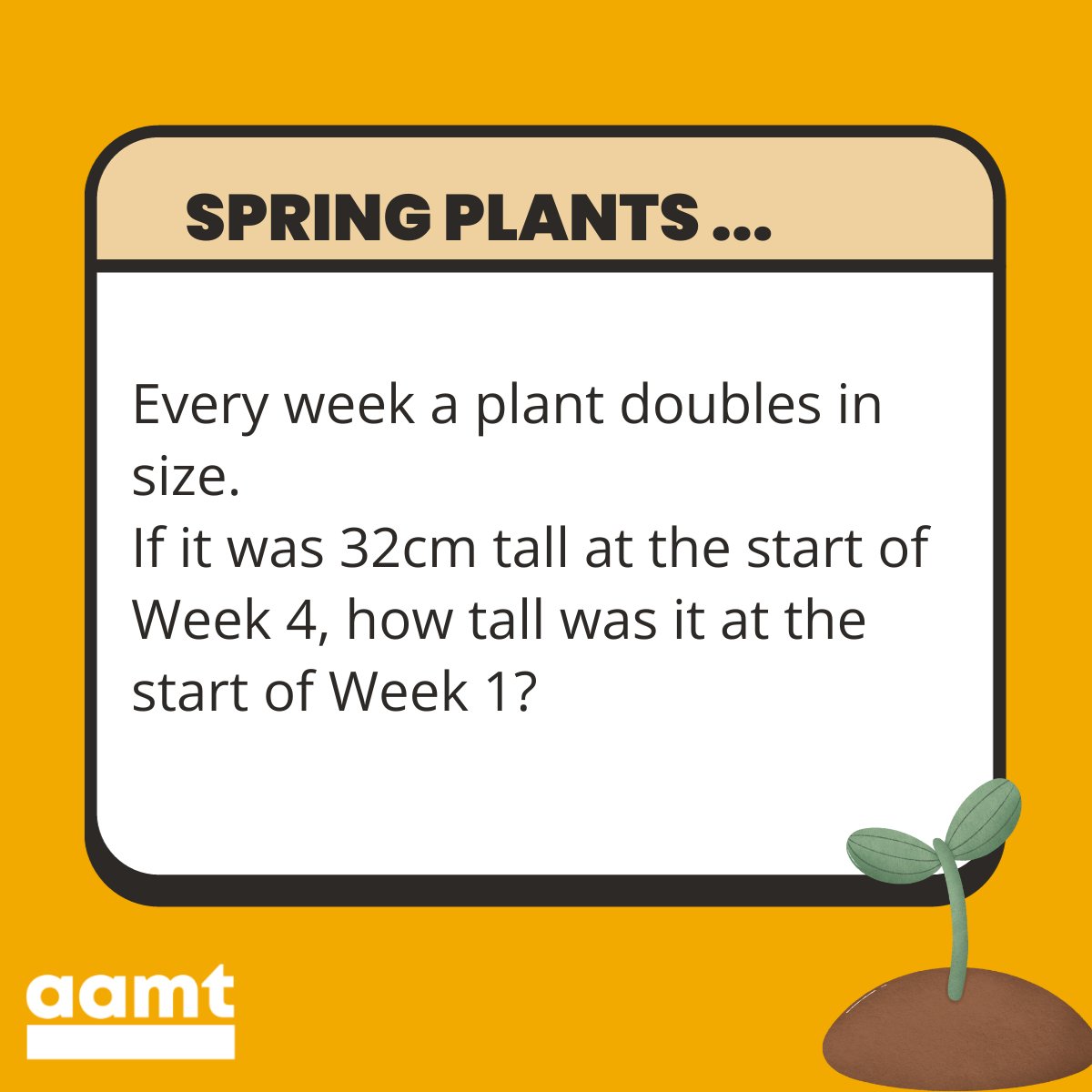 aamtinc's tweet photo. A spring themed problem for this week's Think on Thursday problem.
#mathseducation #ThinkonThursday https://t.co/hj98s6W8FF