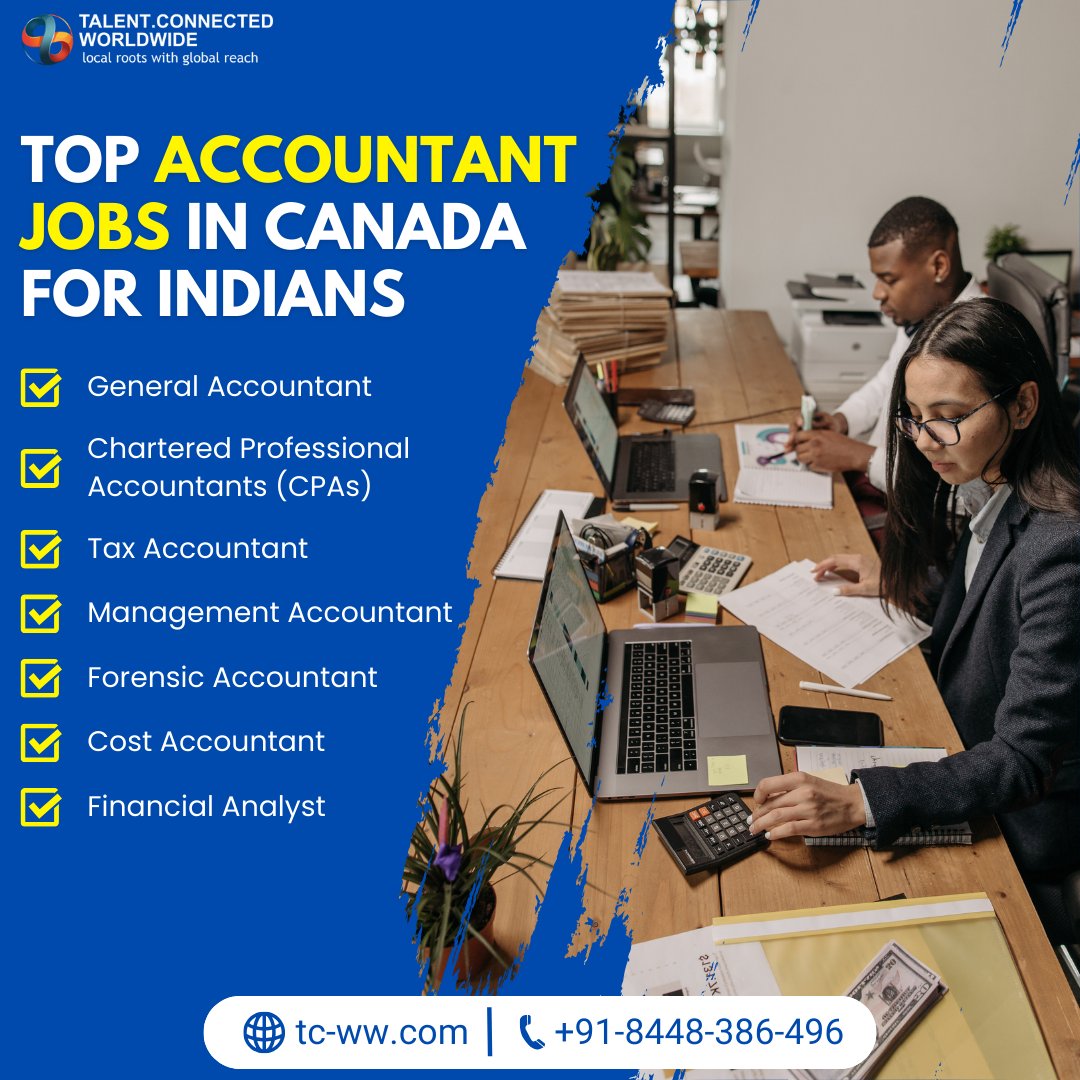 Top Accountant Jobs in Canada for Indians:

Read the full details at: tc-ww.com/blog/job-openi…

#tcww #canada #canadaimmigration #fastestvisa #Business #french #tef #GeneralAccountant #CPAs #Chartered #taxAccountant #Managementaccountant #Forensicaccountant #Financialanalyst