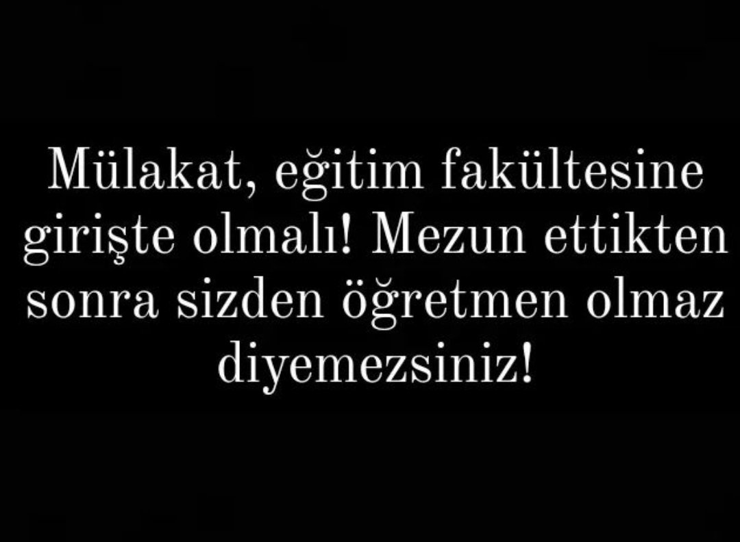 ogretmensitemiz's tweet photo. Mülakat, eğitim fakültesine girişte olmalı! 
Mezun ettikten sonra sizden öğretmen olmaz diyemezsiniz!
 #CbSözVerdiMülakatYok https://t.co/oCiCmGpuPU