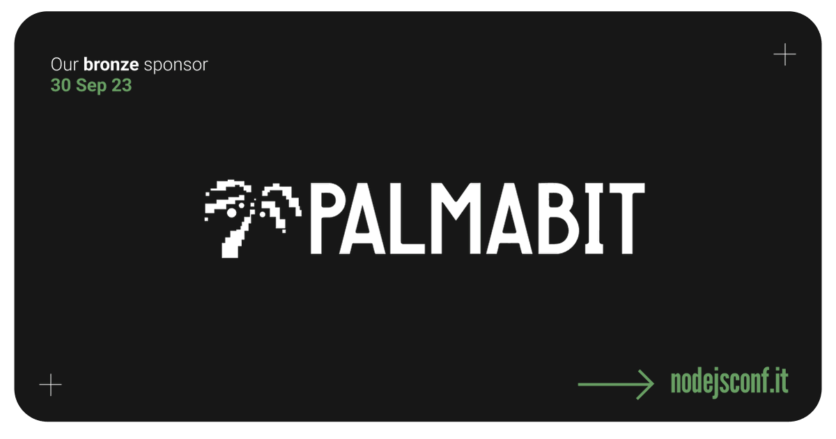 Big kudos to @palmabit, our fantastic Bronze sponsor for #NodeJsConf 2023! Your professionalism and patience have played a crucial role in making this event happen. 🙌🚀 Thank you for contributing to our Node.js community gathering! #sponsorship #technology #gratitude