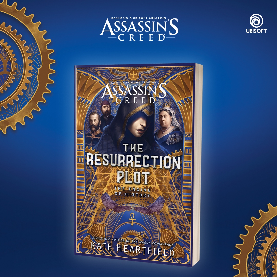 The Resurrection Plot, An Assassin's Creed Novel by @KateHeartfield is available now in the UK from all good bookshops!

Only the Brotherhood of Assassins can hold back the Templars wreaking havoc on a global scale.⁠
⁠
Buy it Now: bit.ly/42DTXWD ⁠

#AssassinsCreed