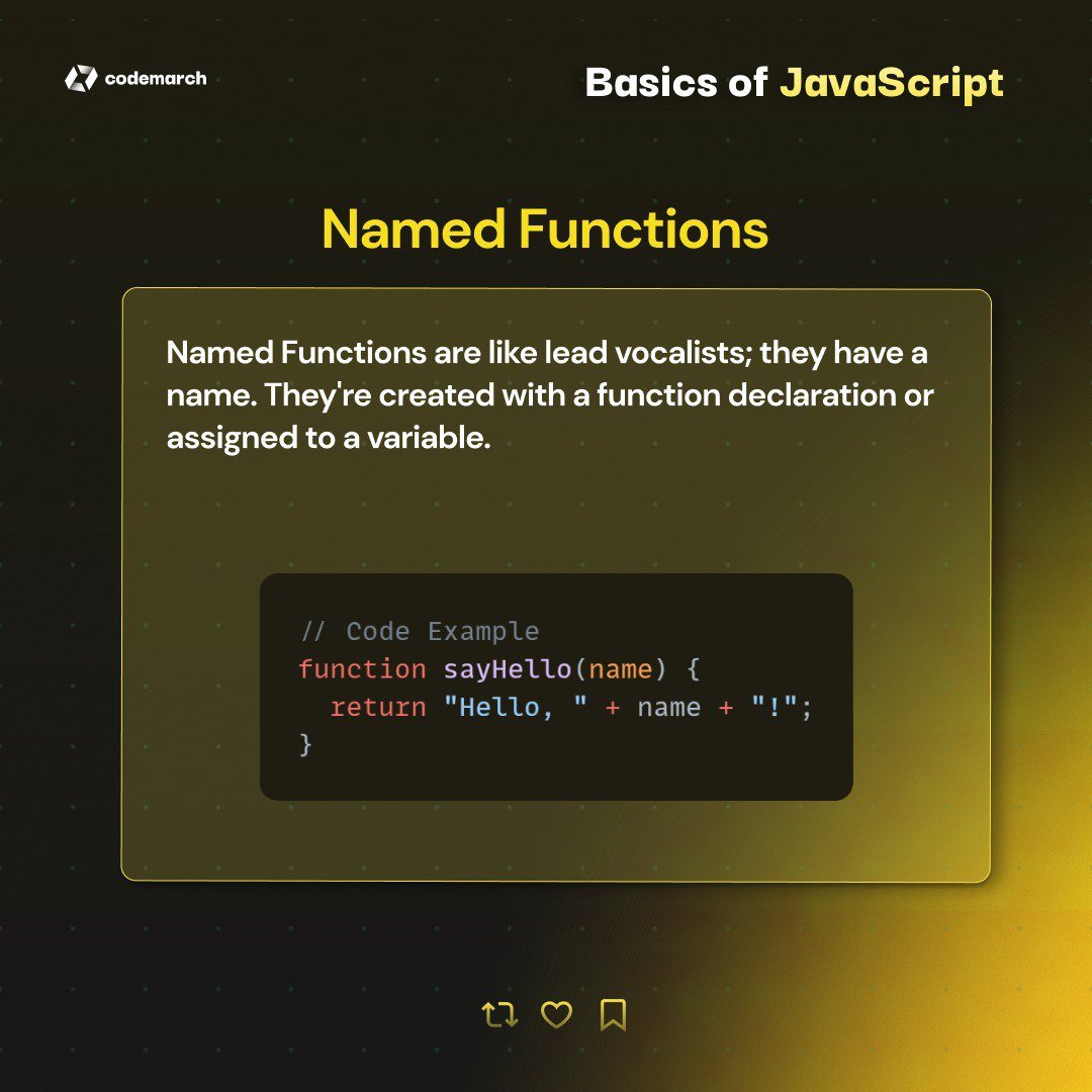 Types of Functions in Javascript: - Thread from codemarch @codemarch ...