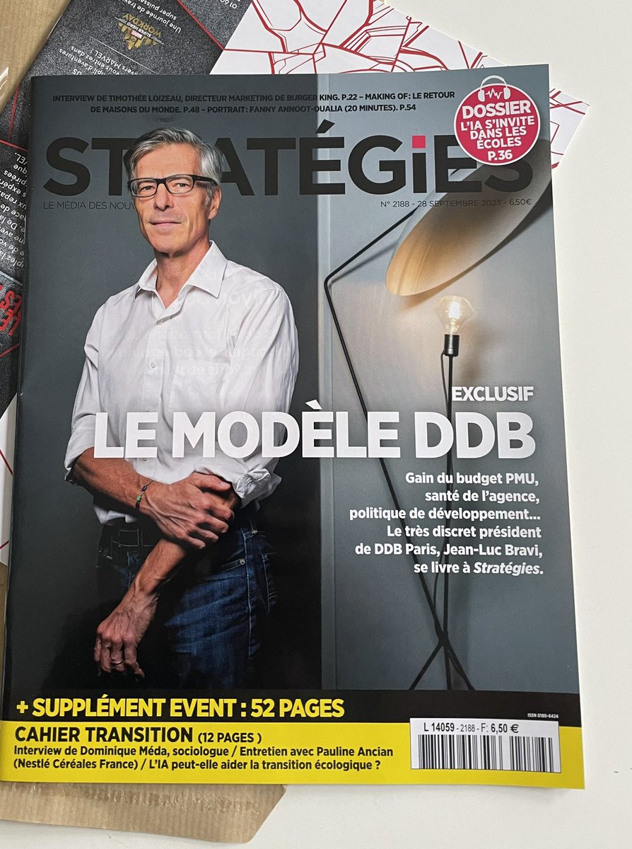 Le modèle DDB mis à l’honneur dans le @Strategies de cette semaine. On vous laisse découvrir la une 😉