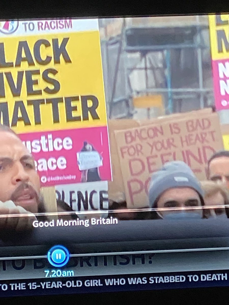 UkSatDiver's tweet photo. @GMB why are you showing divisive video clips. Should we defund the police ?!? A ‘Proud to be British’ attitude should be a requisite if you decide to live here !! https://t.co/IVr08jjYio