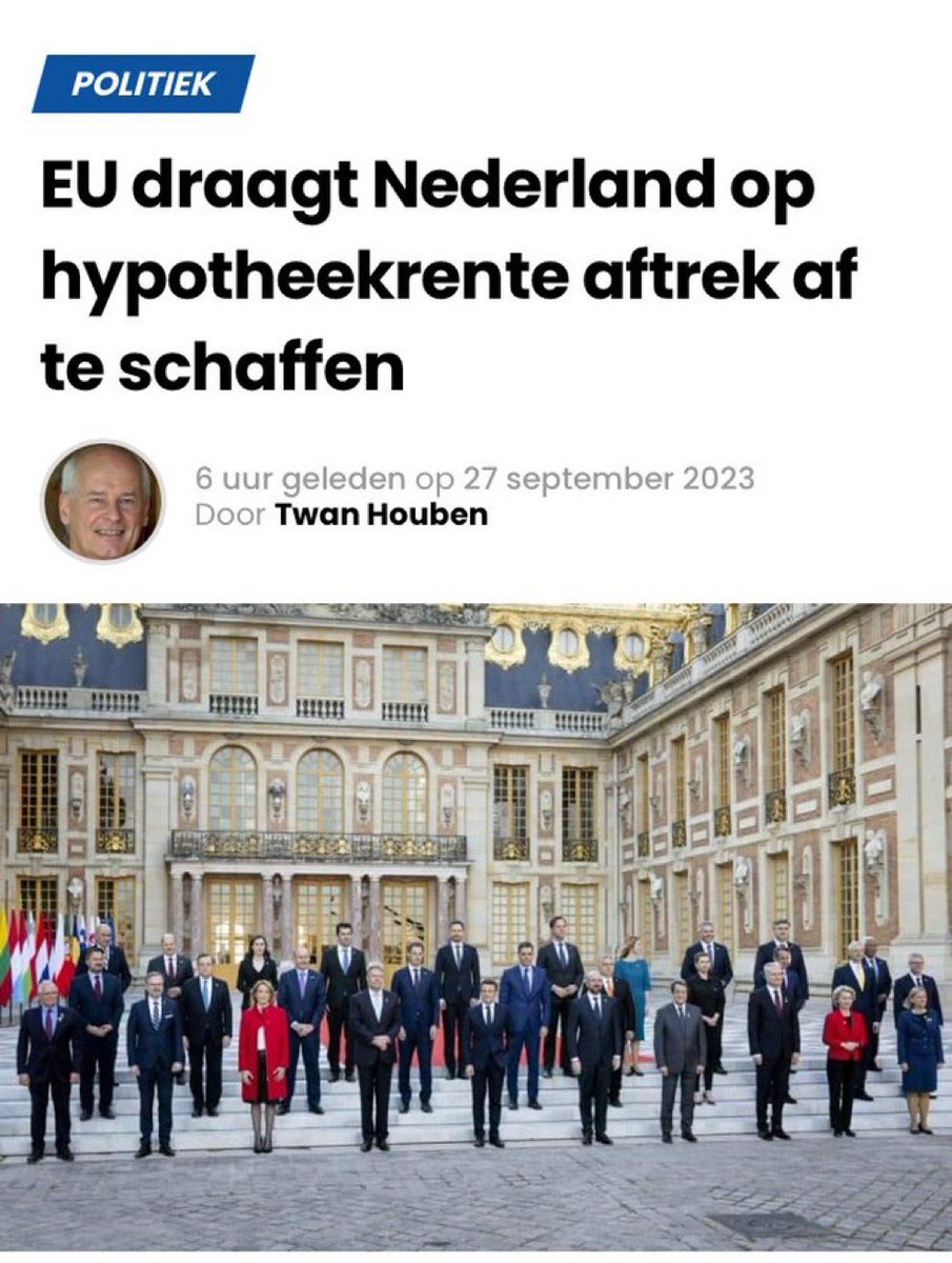 Zou de aanhang van pro EU partijen als de VVD, D66 en GroenLinks allemaal in een huurhuis wonen? Of zijn ze te dom om het te begrijpen? Koopwoningen worden onbetaalbaar. Belast als vermogen in box 3, einde hypotheekrenteaftrek en EWF naar 2,75%. #EUdictatuur #Youwillownnothing