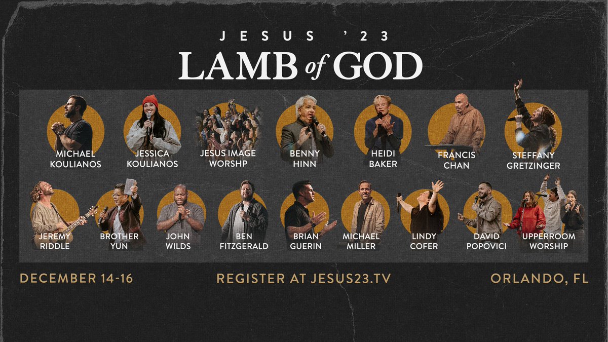 Jesus '23 is in less than THREE MONTHS! We're honored to have these faithful men and women of God joining us to worship Jesus in Orlando, Florida. People will gather from all around the world with one goal, to worship Jesus. The gospel will be preached, the lost will be saved,…