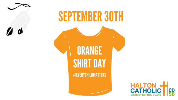 On Friday, we invite our #HCDSB community to wear orange to honour the First Nations, Inuit and Métis residential school victims, survivors and lost children. #EveryChildMatters
