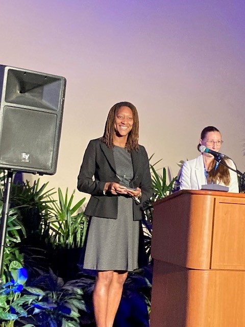 NJDCA's tweet photo. Taiisa Kelly, CEO, Monarch Housing Assoc., a housing community planner &amp; social justice advocate dedicated to ending homelessness, named the 2023 Governor's Conference on Housing &amp; Economic Development Hall of Fame Award recipient. Read more: https://t.co/7X33rGX6oW
#NJGovConf https://t.co/68Zc9gBME0