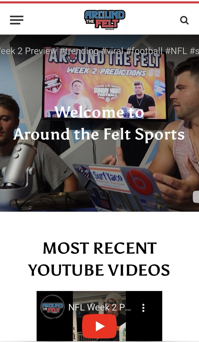 AroundTheFelt's tweet photo. HUGE ANNOUNCEMENT! We have officially launched our website https://t.co/Ka4SpXQgY8! The website contains all our podcasts, videos, blogs, and merch (coming soon). We appreciate all the support and can’t wait to take this thing to the moon 🚀. Check out the site at the link in bio https://t.co/6NfoQCFFSt