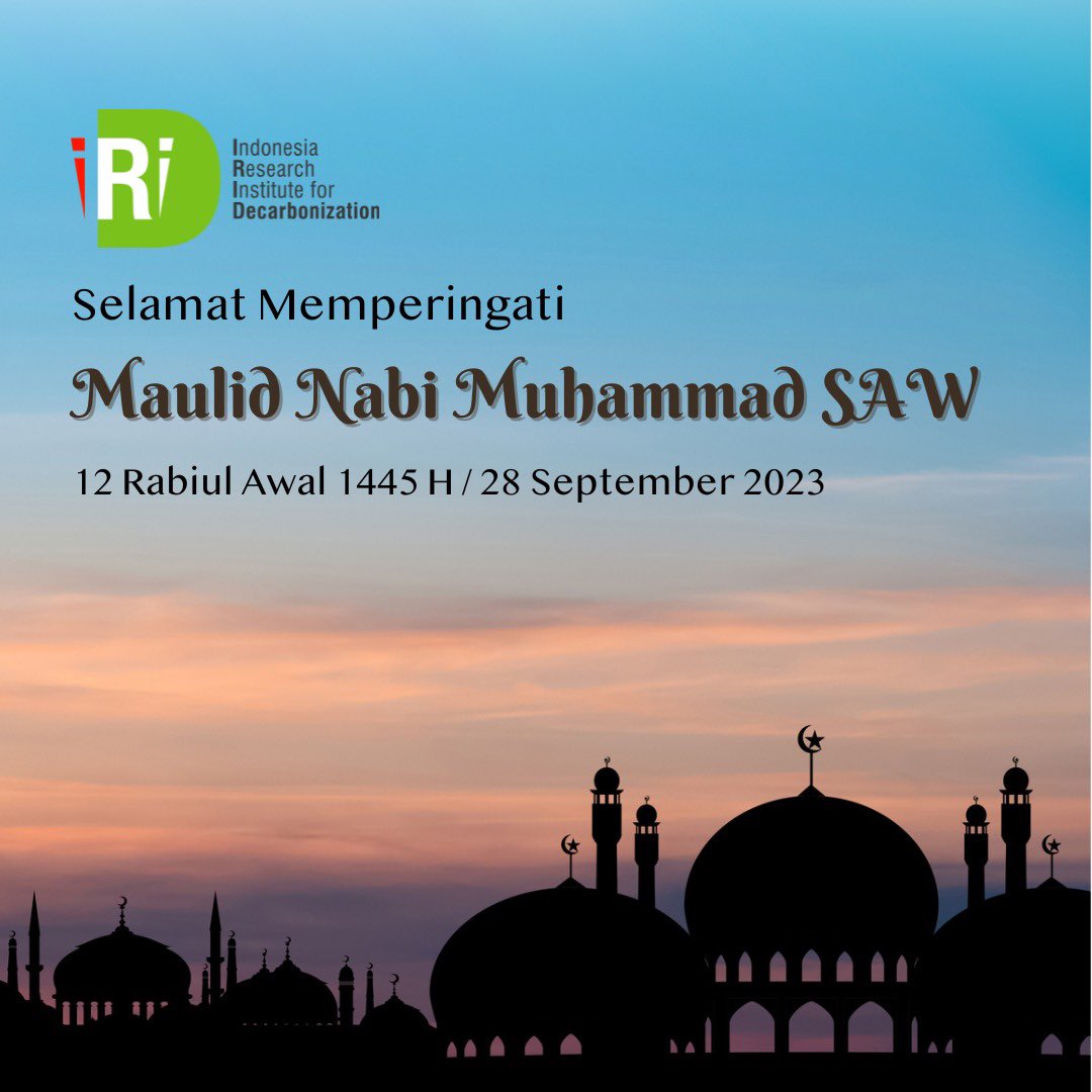 Selamat memperingati Maulid Nabi Muhammad SAW 12 Rabiul Awal 1445 H. Semoga hari raya ini membawa keberkahan yang melimpah dan kebahagiaan yang tulus untuk kita semua. #MaulidNabiMuhammadSAW #tangguhiklim