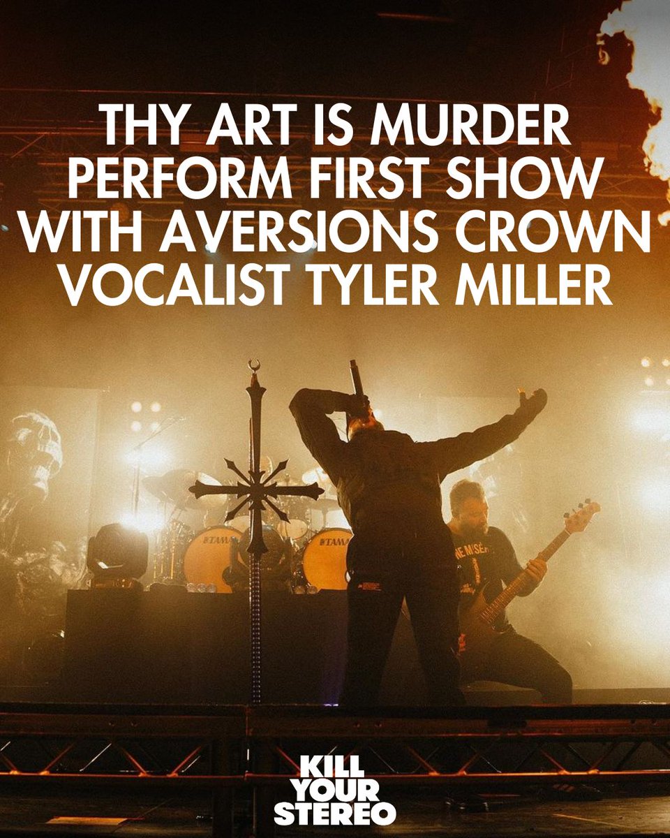 killyourstereo's tweet image. It's official - Tyler Miller has performed with @thyartismurder on the first date of their 'Godlike' tour 💥 Full Story - Link Below

📸: Kim Quint
#ThyArtIsMurder #NewVocalists #Godlike