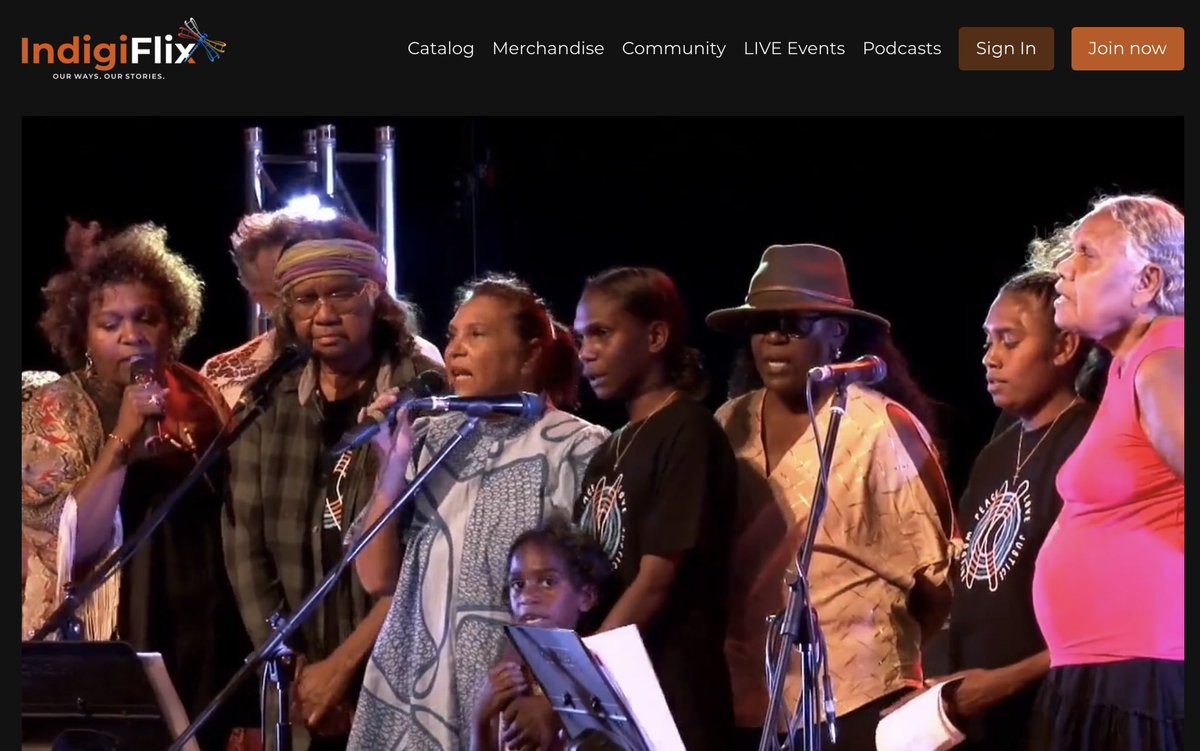 Indigi_FLIX's tweet photo. Watch last weeks 40th anniversary tribute to John Pat with the Songs for Freedom concerts from his hometown of Roebourne WA @BighART_INC 

https://t.co/wkvCQODn6q https://t.co/gmxT2JKvgO