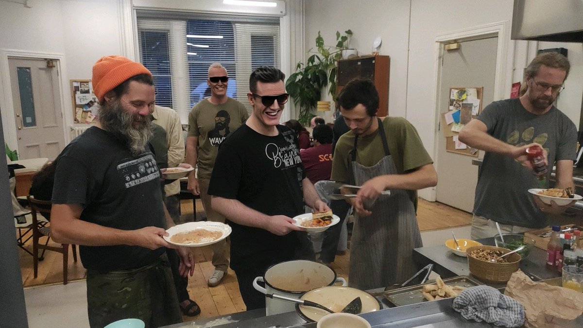 Lovely 5 star dining with our guest github.com/max-privatevoid #nixcamp #nixcamp2023 #nixos