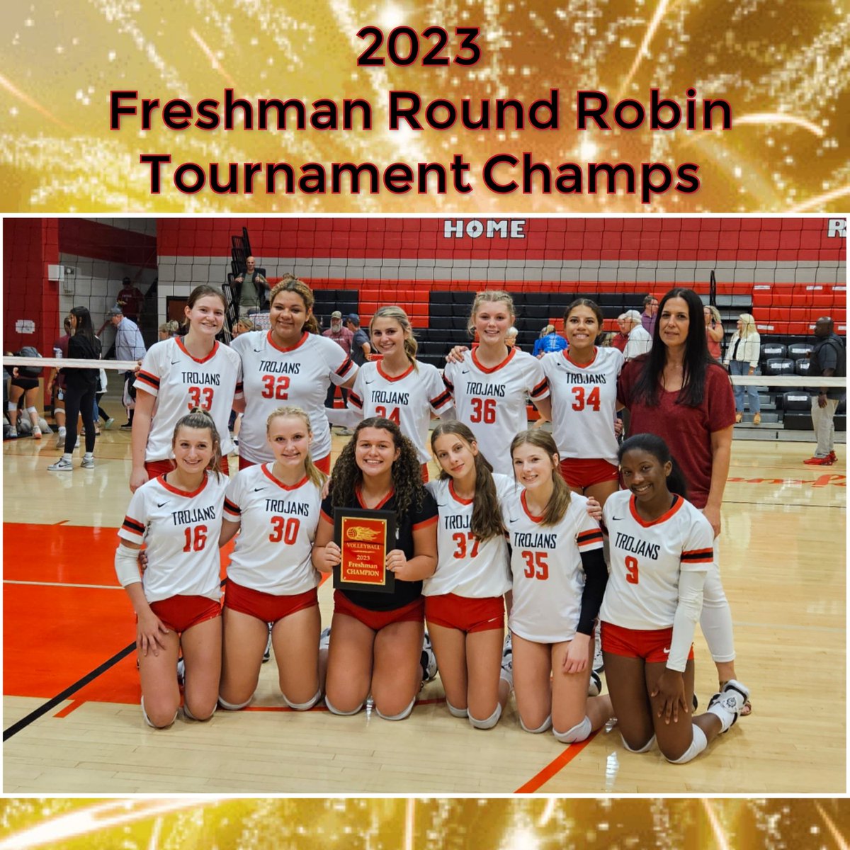 HGHSVBall's tweet photo. 3 in a row! Our freshman team is the champion of the 2023 Freshman Round Robin Tournament! https://t.co/Qa3BVXa3z7