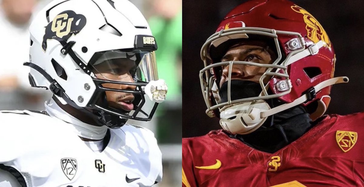 RookieWatxh's tweet image. Shilo Sanders (son of Deion Sanders) and Brenden Rice (son of Jerry Rice) are set to matchup this Saturday.

This comes just about 25 years since Deion and Jerry had their last true head-to-head matchup.

Shilo Sanders currently leads the PAC-12 in solo tackles and hasn’t allowed…