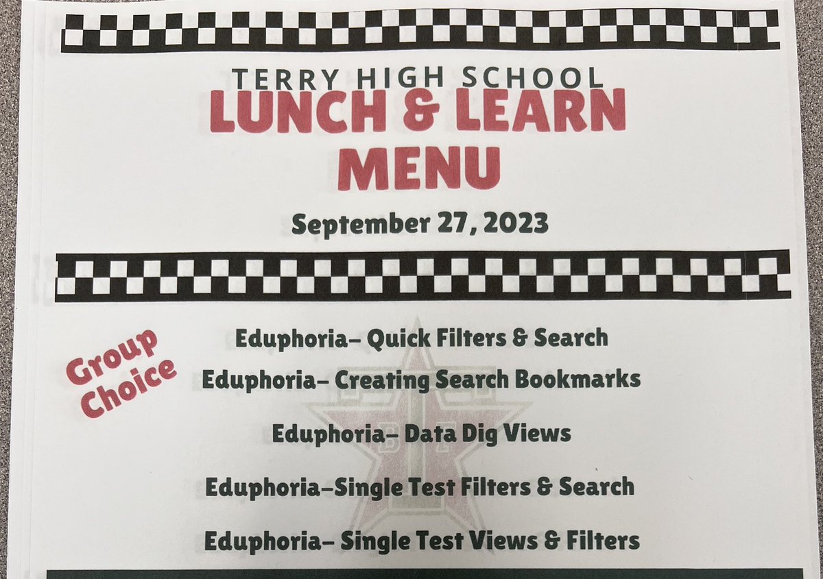 Terry_Rangers's tweet photo. At Terry High School we are NACHO average campus! Today our instructional team hosted their 1st Lunch &amp; Learn! It was a hit! #NeverStopLearning #WeBelieve #BelieveTheBest #RangerPride https://t.co/JW6QSzwHfT
