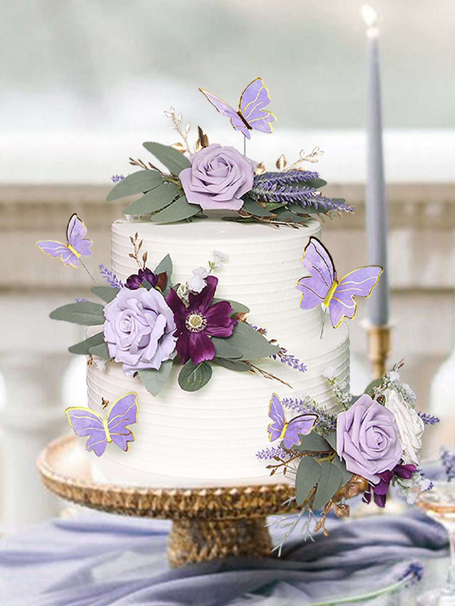 rinlongflower's tweet image. 🌟 Latest creation - the Pastel Purple Flowers &amp;amp; Butterfly Cake Decorating Set! 🌸🦋

#Rinlong #PurpleWedding #BridalBouquet #WeddingFlowers #PastelPurple #CakeDecorating #ElegantWedding #FloralDesign #SpecialOccasion #RomanticWedding #WeddingInspiration  #WeddingCelebration