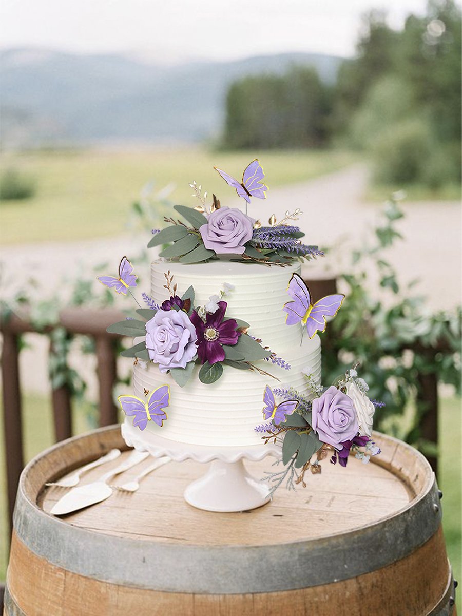 rinlongflower's tweet image. 🌟 Latest creation - the Pastel Purple Flowers &amp;amp; Butterfly Cake Decorating Set! 🌸🦋

#Rinlong #PurpleWedding #BridalBouquet #WeddingFlowers #PastelPurple #CakeDecorating #ElegantWedding #FloralDesign #SpecialOccasion #RomanticWedding #WeddingInspiration  #WeddingCelebration