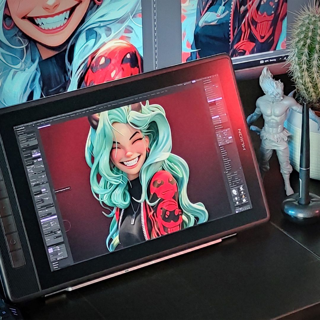 HuionEspanol's tweet photo. 🔥#HuionArtista & #HuionKamvasPro
😈Brujita de pelo verde
😘Artista: @kaktusbaer(IG)
🎨Kamvas Pro 13 2.5K
📍Entra por el enlace abajo: https://t.co/65aqBDIXHE
#huion #huiontableta #kamvaspro #character #zbrush #blender #render #3d #characterdesign #character #3dprinting https://t.co/XJDG3k1nme