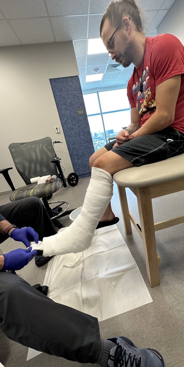 RealBrittBaker's tweet photo. This guy broke his ankle in 3 places on a freak accident. He still hobbled around on live tv because as we like to say “the show must go on”.  @AdamColePro gives his entire heart and soul to pro wrestling. He’s one tough cookie and this is just a small bump in the road. He’ll be back better than ever BAYBAY 👊🏻 #AEWDynamite