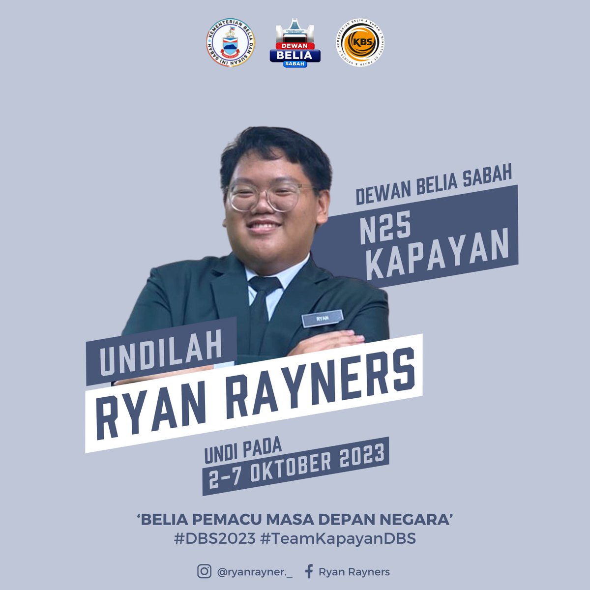 RyanRayners_'s tweet photo. Salam Sejahtera Belia Sabah!
Saya Ryan Rayners, Calon Kawasan N25 Kapayan Dewan Belia Sabah yang mana merupakan simulasi kepada Dewan Undangan Negeri (DUN) Sabah. https://t.co/GombC7zfaF