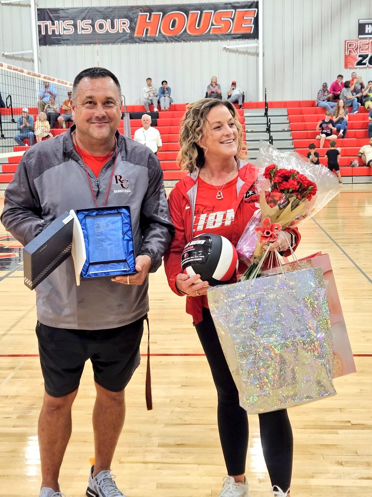 RockCreekLions's tweet photo. Rock Creek would like to thank our Coach, Jennifer Brown, who's retiring at this seasons end.  She's been our coach for 13 years &amp; 30 years overall.  You have touched so many lives &amp; prepared so many for life after HS! #lionpride @joshcooknewstri @cbrown1217 @rock_vball @ihsvca https://t.co/yTELKEBHeA