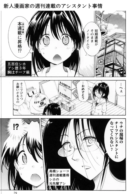 【漫画家とアシスタントの実情】(2/2) 特にデビュー作の週間新連載漫画家のチーフアシさんは今も昔も慢性的に不足してます。売れっ子が高給で囲ってるか本人が漫画家になっちゃうので。