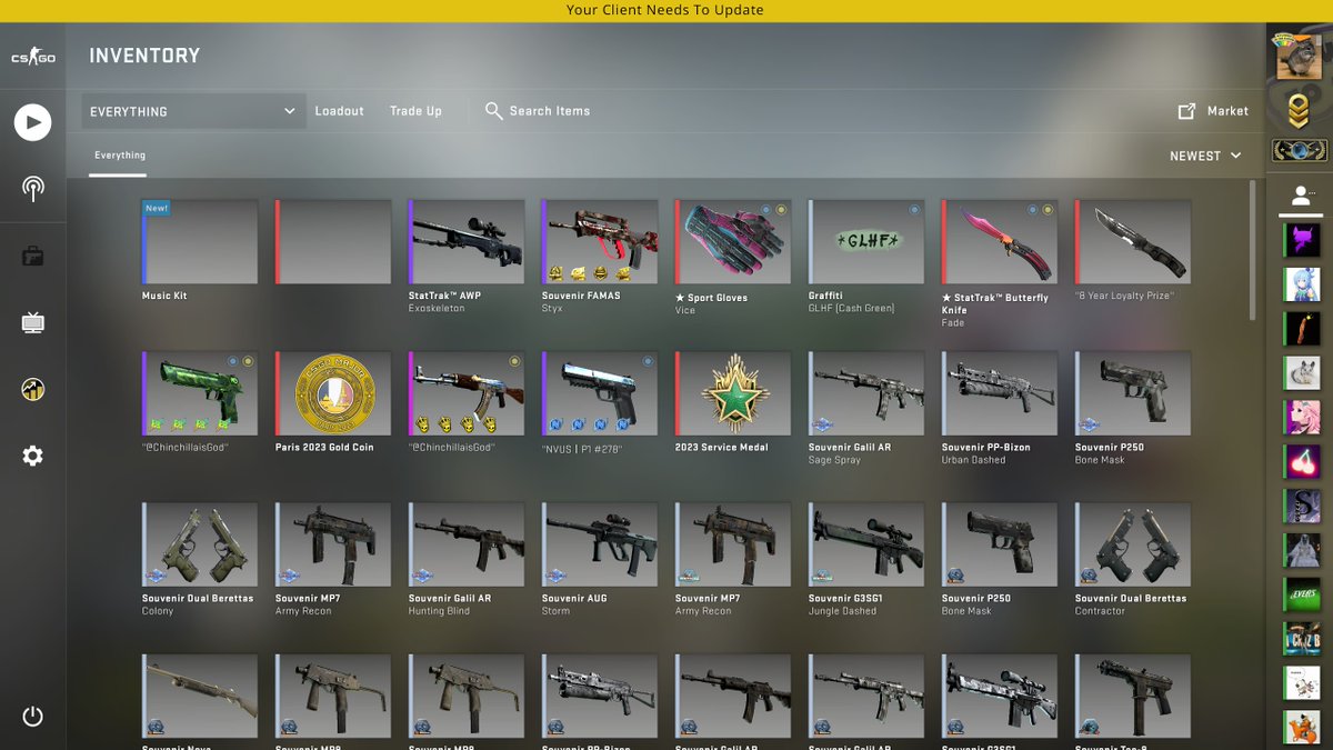 ChinchillaisGod's tweet photo. So I left my game open for several hours, I come back and CSGO is still running, do I close it and update to CS2 or leave my game open forever?😭 https://t.co/oUIXCxPBgu