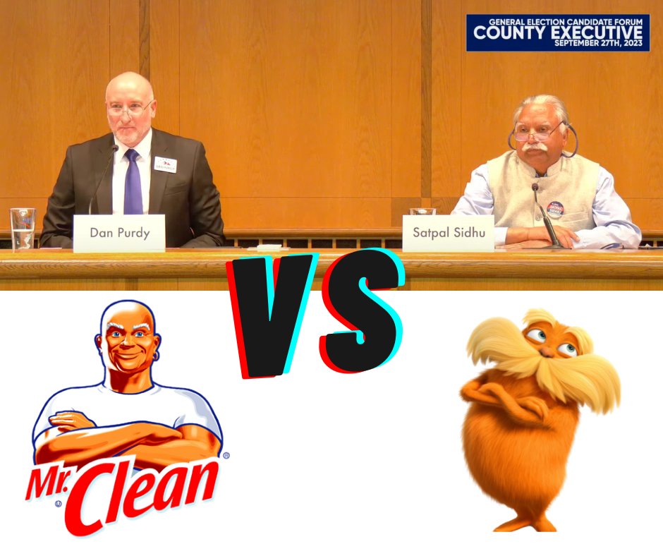 Satpal Sidhu and Dan Purdy or the Lorax and Mr. Clean 🤔🤔🤔 #whatcomcounty #whatcomelections