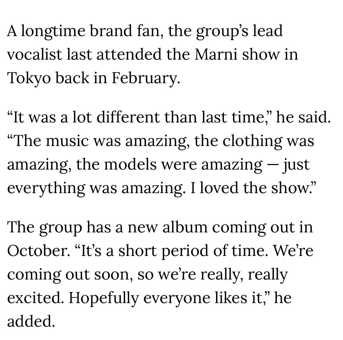 Music Made the Marni Show With Joshua, Usher in the Front Row — WWD article 

🔗wwd.com/fashion-news/f…

#JOSHUAxMARNISS24  #MARNI #조슈아  #JOSHUA <a href="/pledis_17/">세븐틴(SEVENTEEN)</a>
