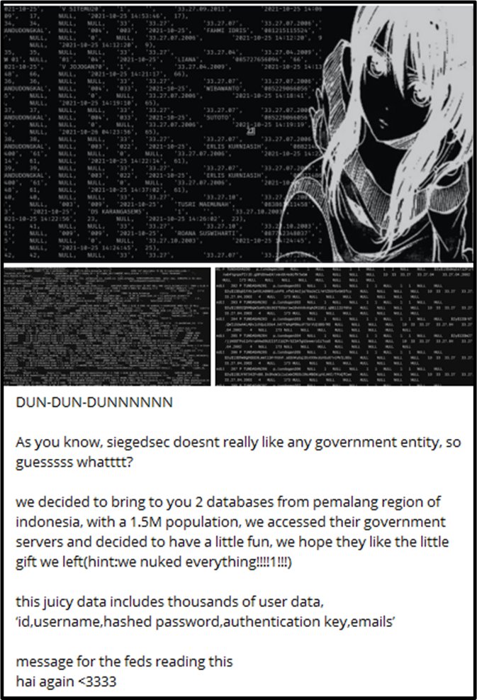 SiegedSec hacker group