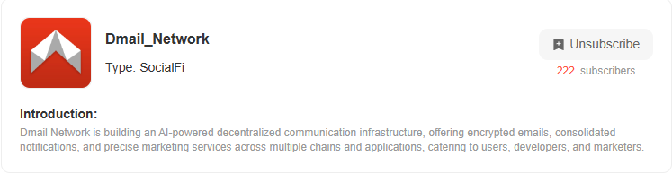 🧵I subscribed to <a href="/Dmailofficial/">DMAIL.AI</a>'s Subscription Hub to stay informed and connected with intelligent messaging.
This is a service that is set to revolutionize #web3 communications.
Here's why...