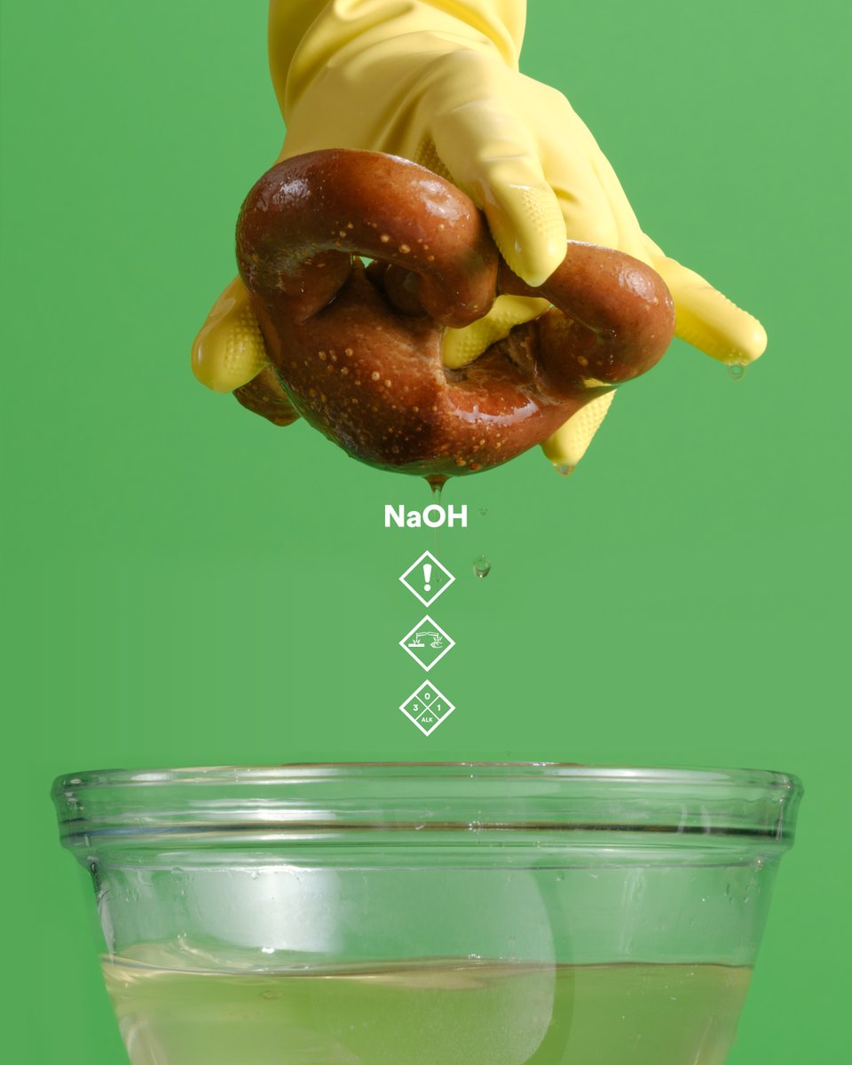 Breaking Bavarian. Making pretzels at home? If you're ready to go all-in with the hard stuff, wear gloves, ventilate properly, and take a look at our guide to using lye first to increase the chances of yielding a 100% pure pretzel. Ful recipe here: chfstps.co/48pkQQZ