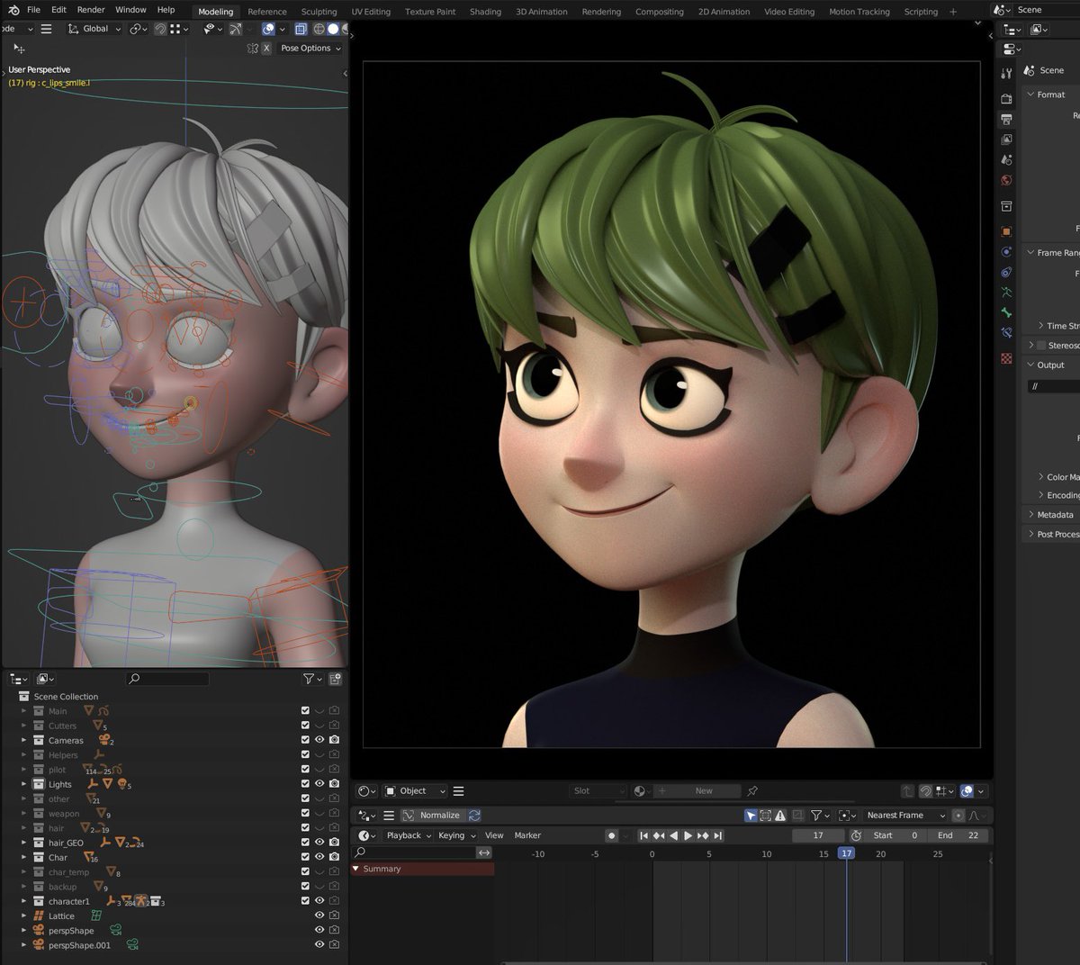 wip for facial rigging
Blenderでポチポチとフェイシャルにリグ入れてみてる
#blender #b3d