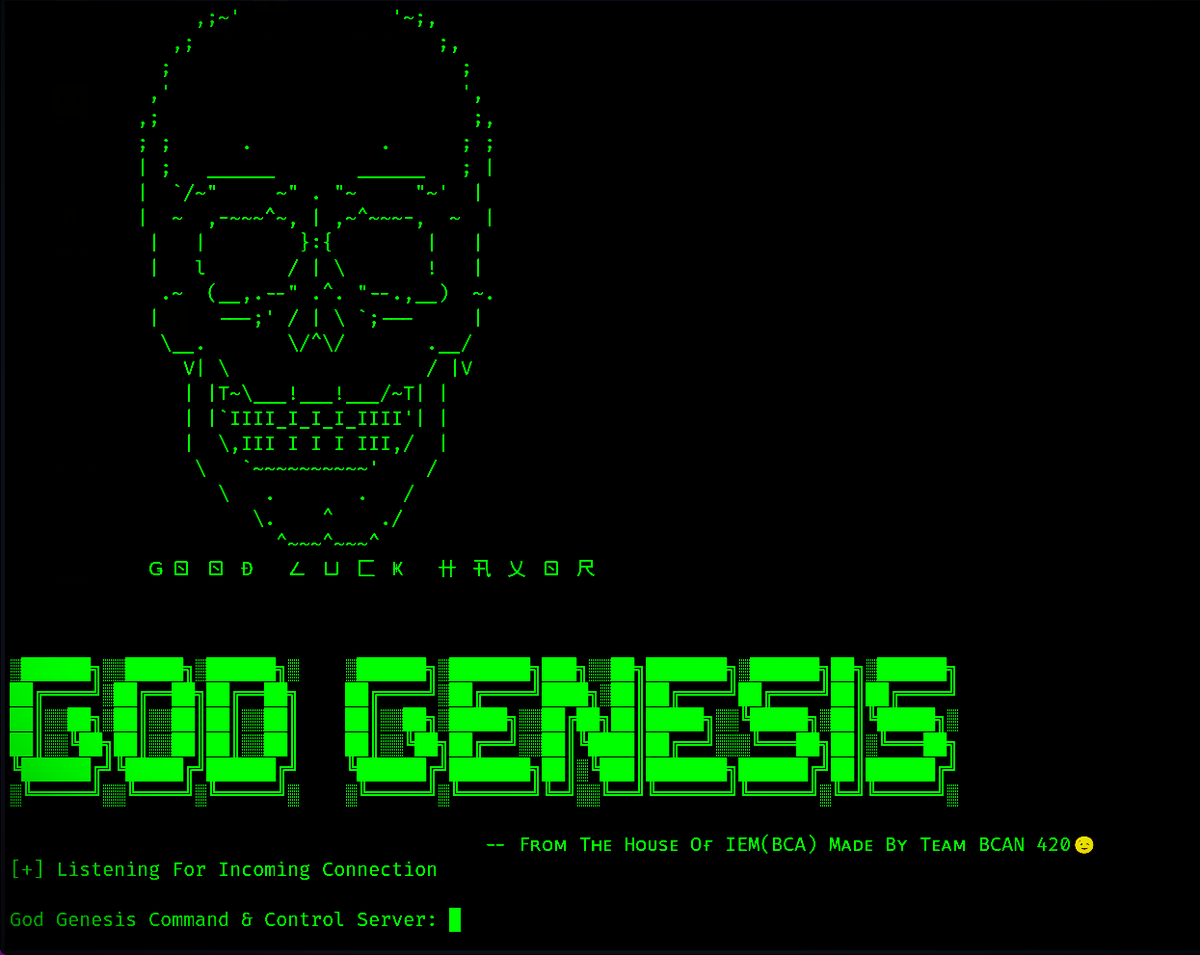 DanielZahoor's tweet image. God Genesis - A #Python3 based C2 server for red teamer to bypass all the known #antiviruses and endpoints.

linuxhunters.com/2023/08/god-ge…