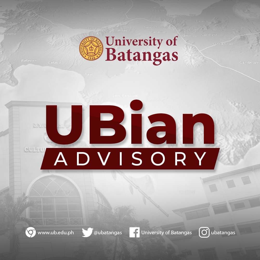 UBLCrushes's tweet photo. The University of Batangas will celebrate its Service Awards 2023 tomorrow, September 29, 2023. With this, all classes in all levels in both UBBC and UBLC campuses will be shifted to asynchronous mode to enable all our faculty members to attend. ++ https://t.co/Ufn3HZpF4J