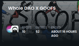 We will run back <a href="/WhaleDAO_/">WhaleDAO - WD</a> 
Did you know we got 10 spots Goofs?
Anyone still here with us and bullish on us?
Sending Discord Invites!!!