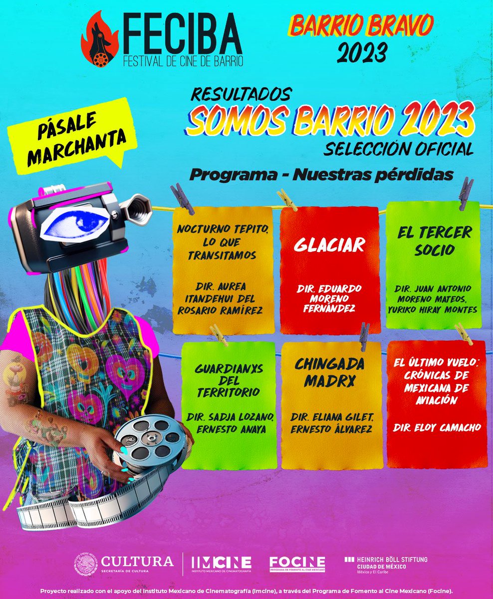 Chingadamadrx's tweet photo. Estamos en el @fecibacine !!!
Nos vemos en el barrio #chingadamadrx !!
@AlvzNeto @PaoMaceB @axel_a_hdz @maskoni2 @la_yile https://t.co/F3YqtTVUXR