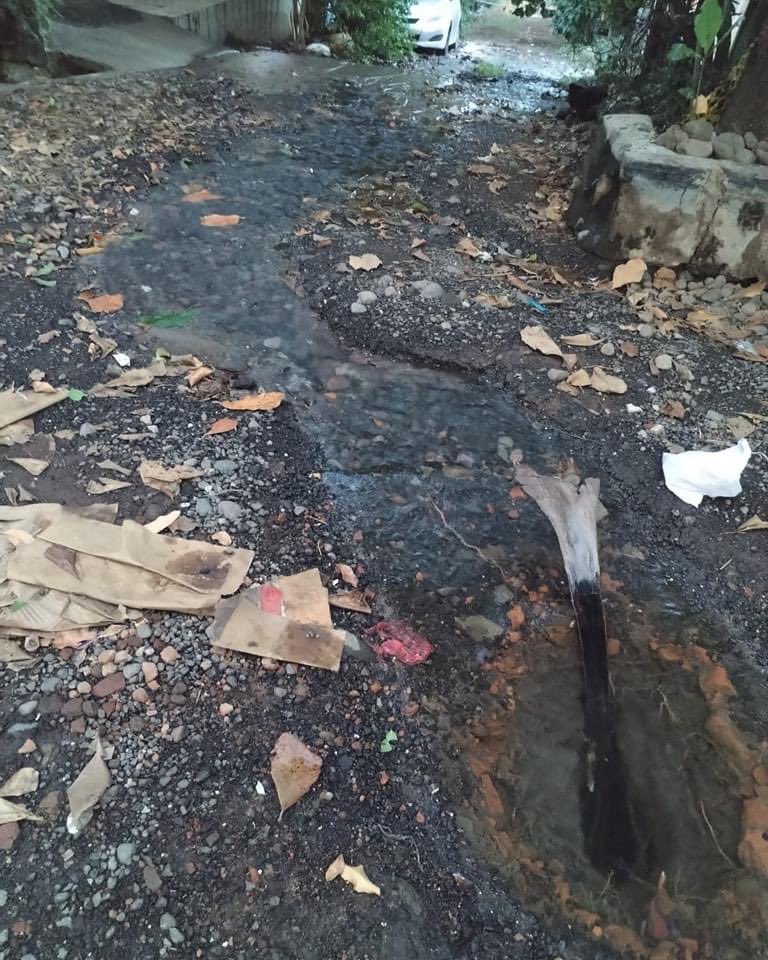 edgarmena17's tweet photo. 20 días con esta cárcava de agua potable ubicada en el 3er pasaje de la Colonia Puerta El Sol del municipio de Usulután. Informamos a @ANDASV a que tome cartas sobre el asunto, la última vez nos dijeron que iban a mandar a #CazaFugas pero no llegaron @noticias4vision @Canal_12 https://t.co/ENdUJU602k