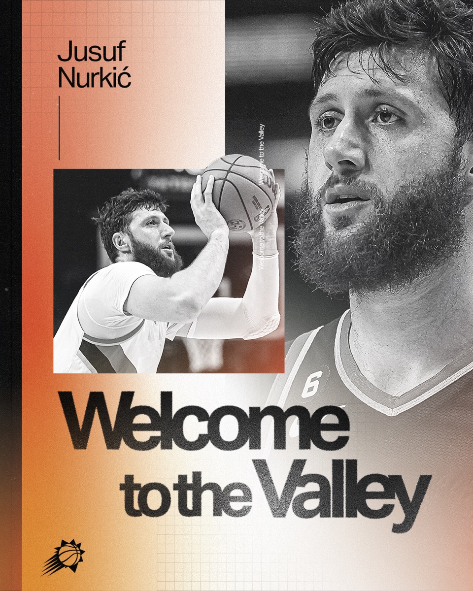 Suns's tweet photo. Welcome to the Valley, Jusuf! 🏜️ https://t.co/SasvG3ul6Y