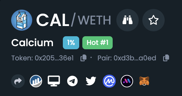 Calcium. ($CAL) tweet media