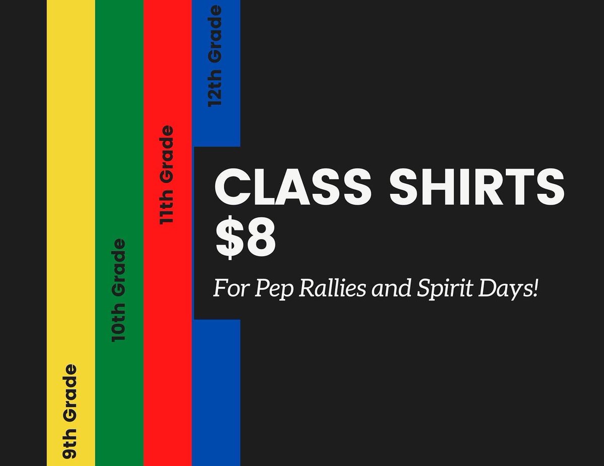 NWHSBoosters's tweet photo. Need a shirt for the HoCo spirit day and pep rally on Friday? Order here: https://t.co/K7USE04Dz7 or see Ms. Summers in the media center to pay by cash/check. 💙❤️💚💛 https://t.co/dzX2dp7O4L