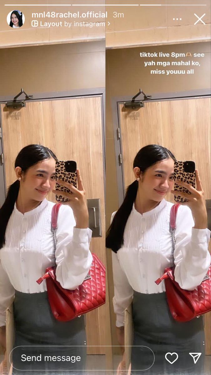 #MNL48Rachel 
[IG Story]💖💖[09/28/2023]

TikTok Live 8pm 

Don't forget to like and follow MNL48 Rachel
FB Page: MNL48 Rachel
TikTok: rachel.mnl48official
Kumu: rachel.mnl48official
IG: mnl48rachel.official
YouTube: Rachel Frances Song Suazo 
#MNL48 #MNL48Rachel #Rachellovers