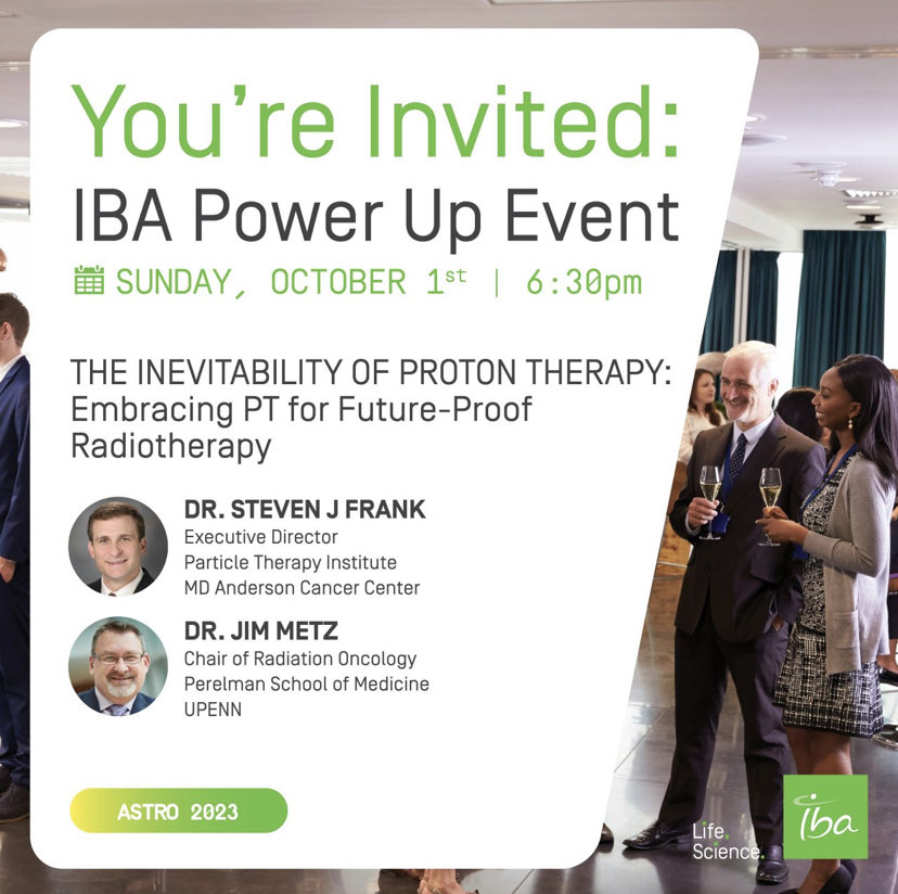 Join us at ASTRO to learn more about proton therapy. Registration link go.iba-worldwide.com/IBAatASTRO2023
#ASTRO2023 #proton