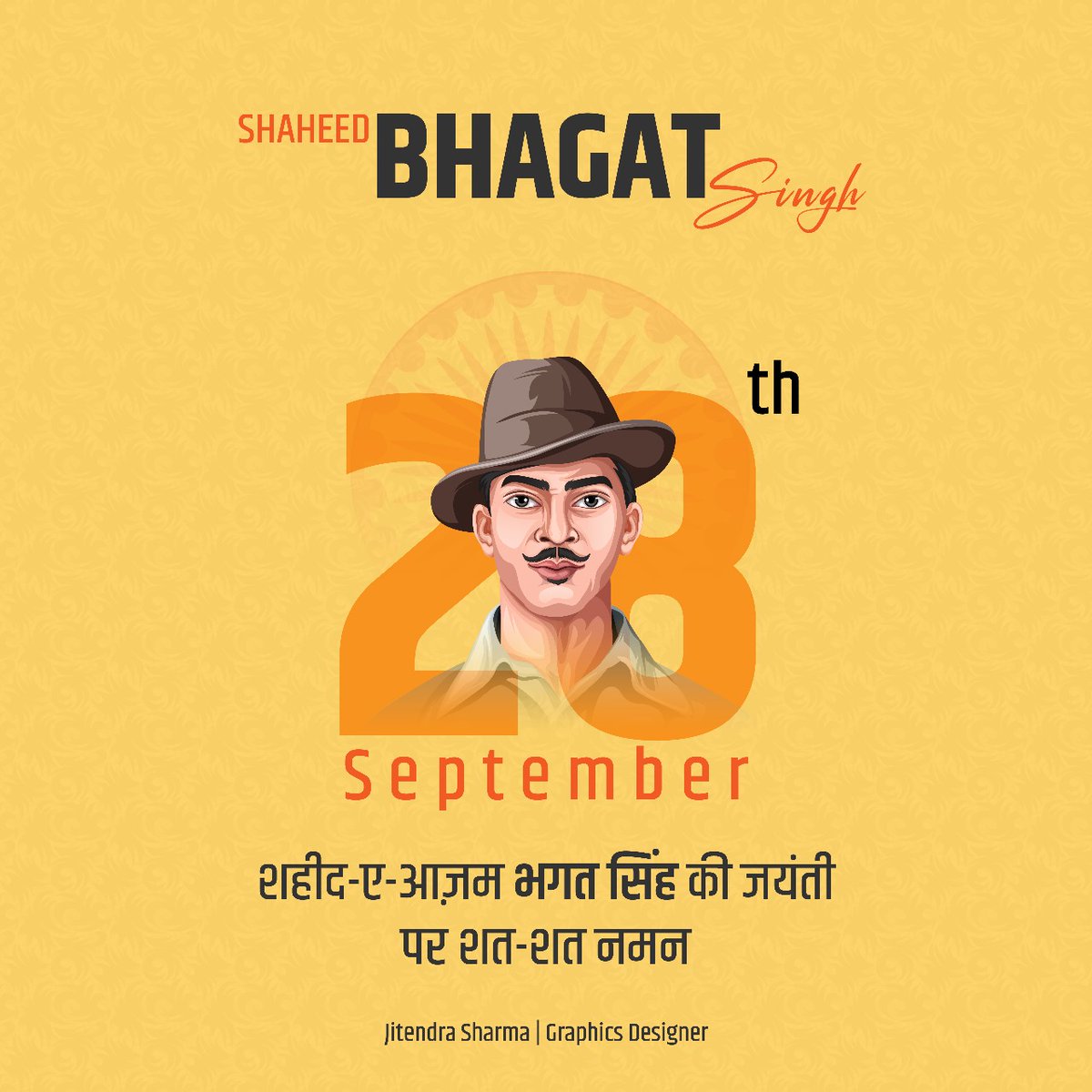 JitendraShrma's tweet photo. सरफरोशी की तमन्ना अब हमारे दिल में है,
देखना है ज़ोर कितना बाजु-ए-कातिल में है।।
– भगत सिंह https://t.co/IocuWCsEbY